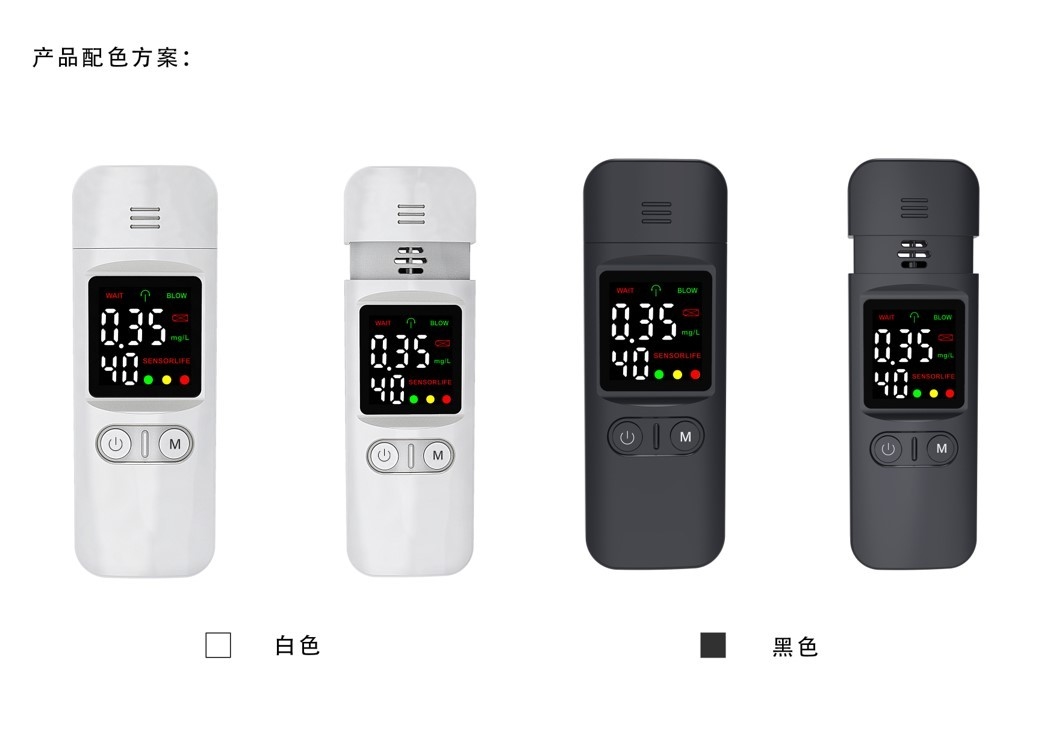 Digital LCD Smart Breath Alcohol Tester with Double AAA Battery
